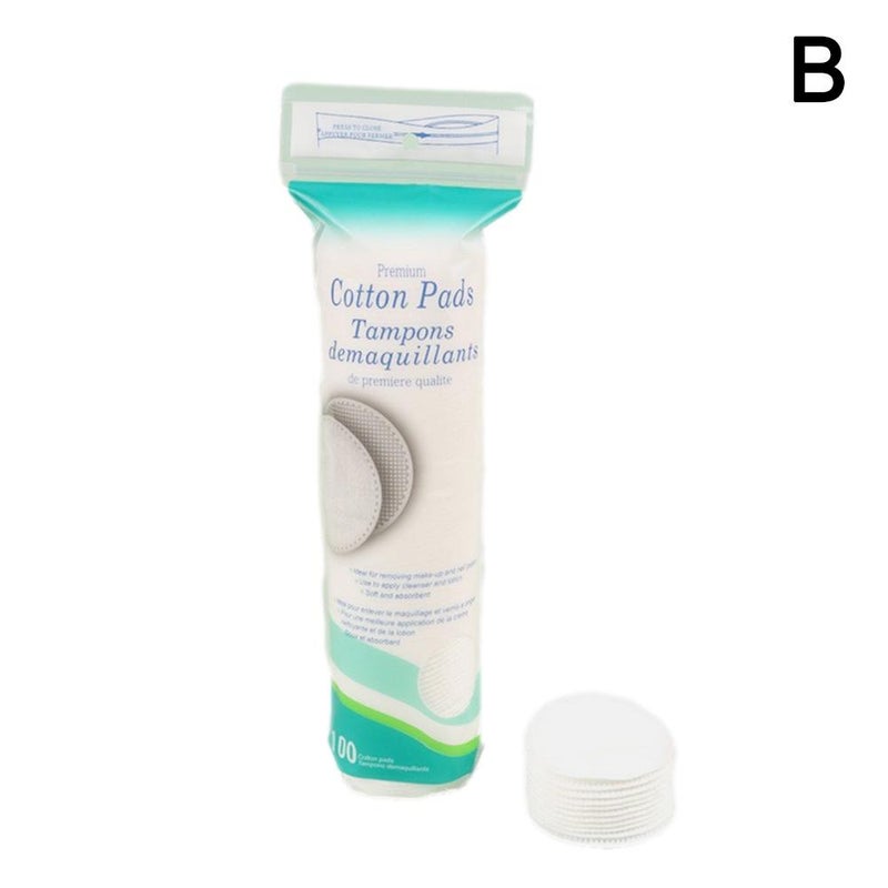 100pcs 3D Pearl Texture Cleansing Makeup Remover Pads, Skin-Friendly Round Cotton Pads, Disposable Makeup Remover Pads